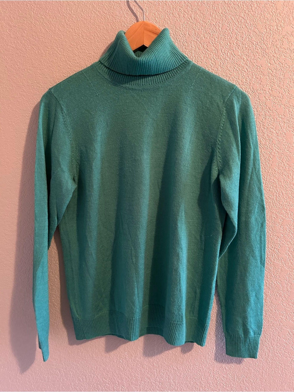 Relativity Teal Green Women's Turtleneck Sweater